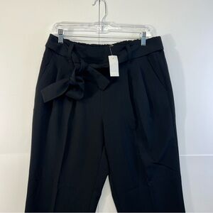 NWT medium pull on LOFT Plus black HIGH RISE TAPERED LEG elastic